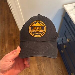 Black Diamond Charcoal Cap with Gold Emblem